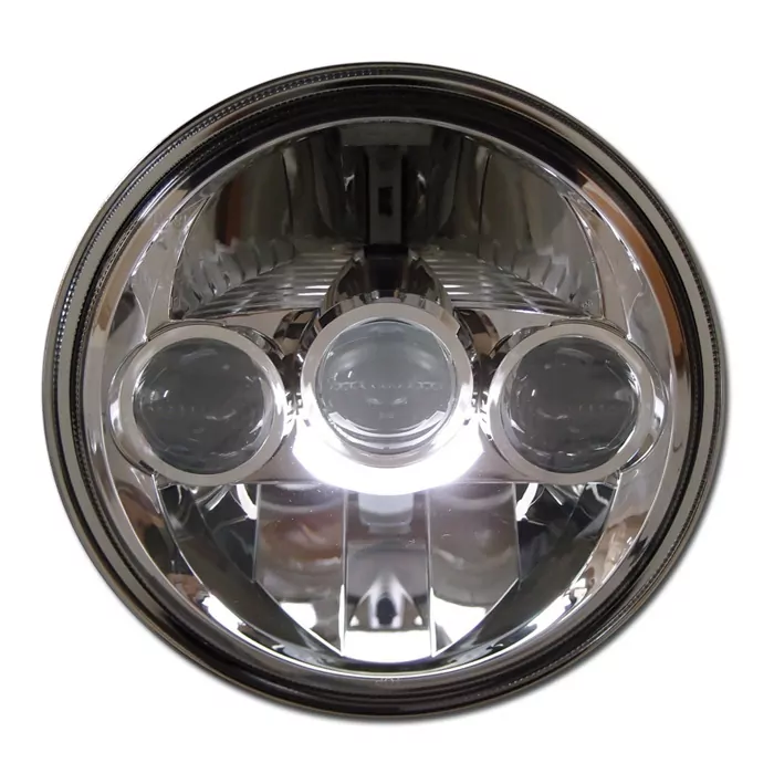 Led-scheinwerfereinsatz 7 Zoll, Fargo, Chrom, Ø=178 Mm, Abblend/ Fern- Und Standlicht, E-geprüft