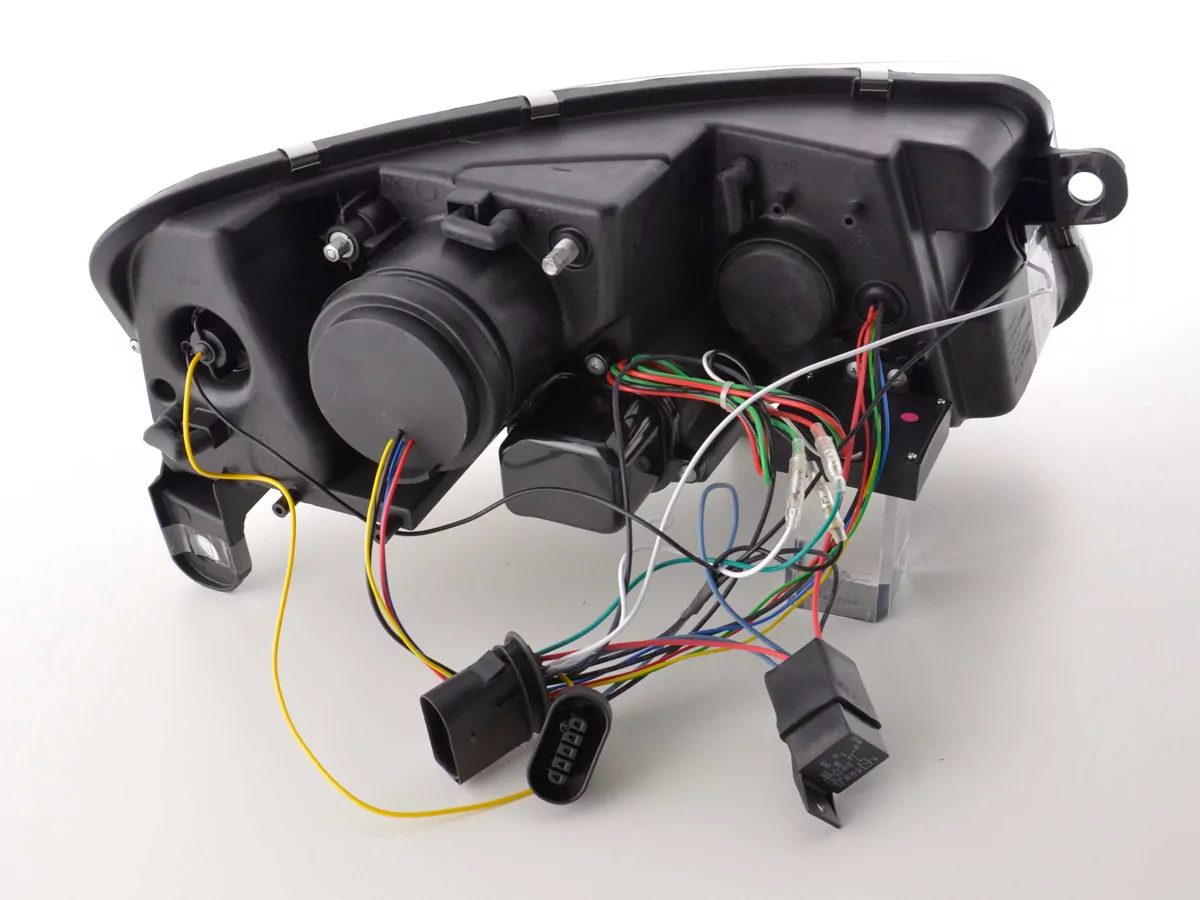 Scheinwerfer Set Xenon Daylight LED Tagfahrlicht Audi A6 Typ 4F Bj. 04-08 schwarz