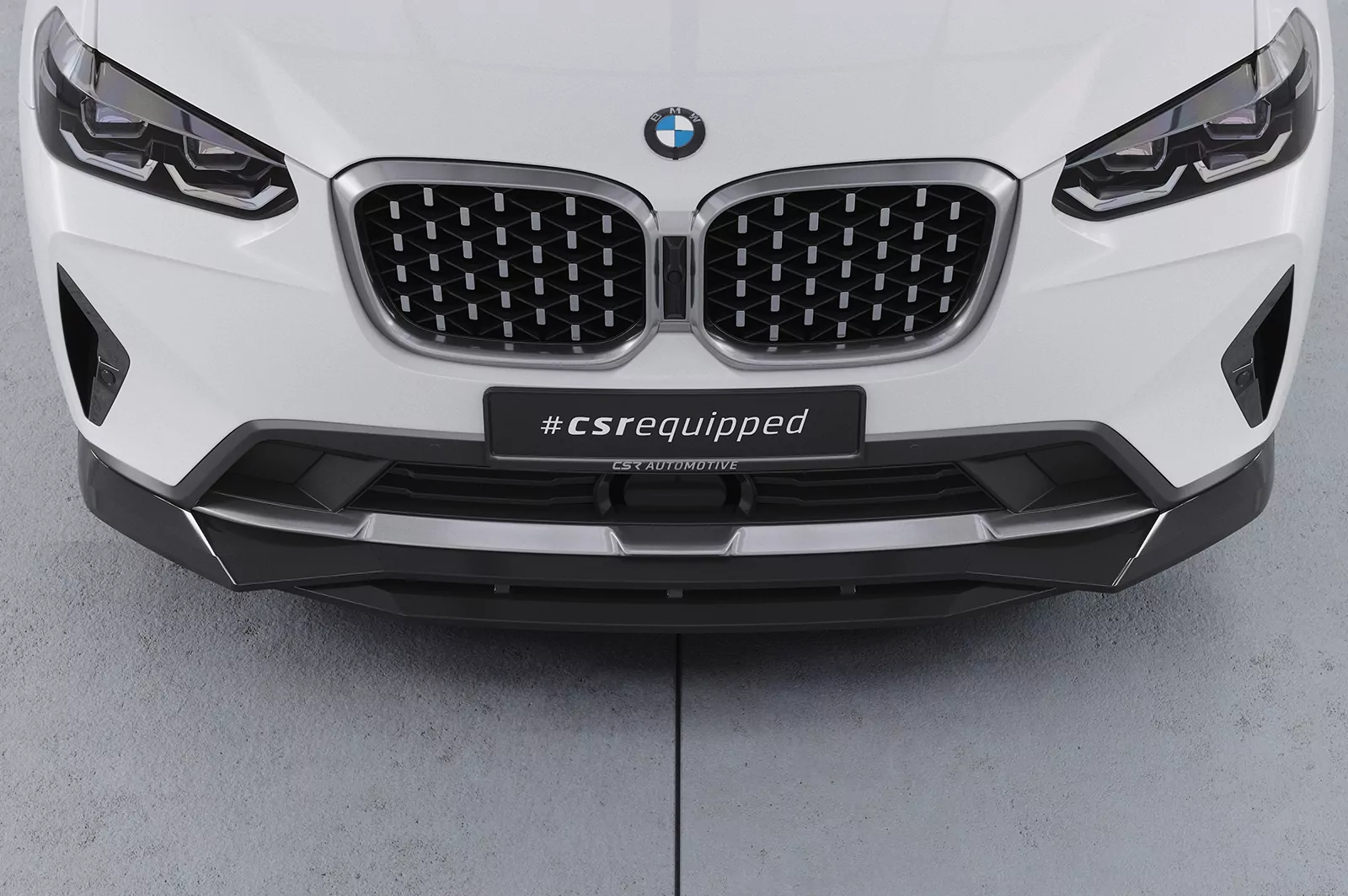 Cup-Spoilerlippe mit ABE für BMW X4 (G02) CSL672 Schwarz Strukturiert