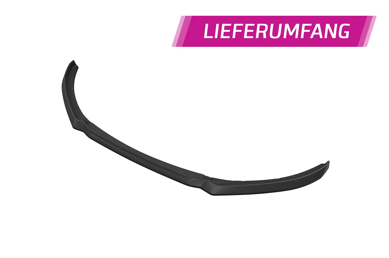 Cup-Spoilerlippe mit ABE für Jaguar XE (X760) CSL845 Schwarz Strukturiert