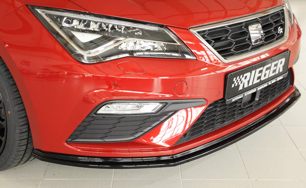 Rieger Spoilerschwert für Seat Leon FR (5F) | 3-tür. (SC) 01.17- (ab Facelift) für orig. FR-/ Cupra-Frontschürze