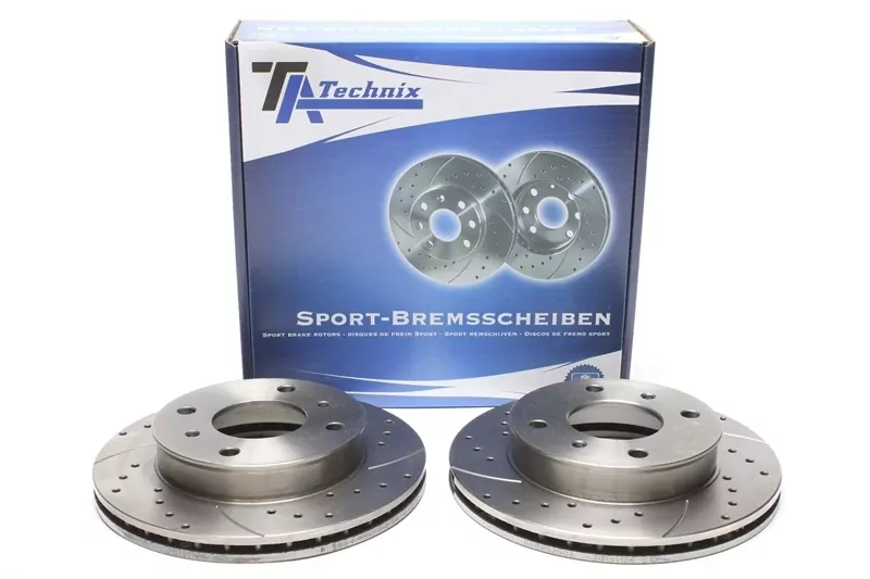 TA Technix Sport Bremsscheiben Satz Vorderachse passend für Nissan Primera