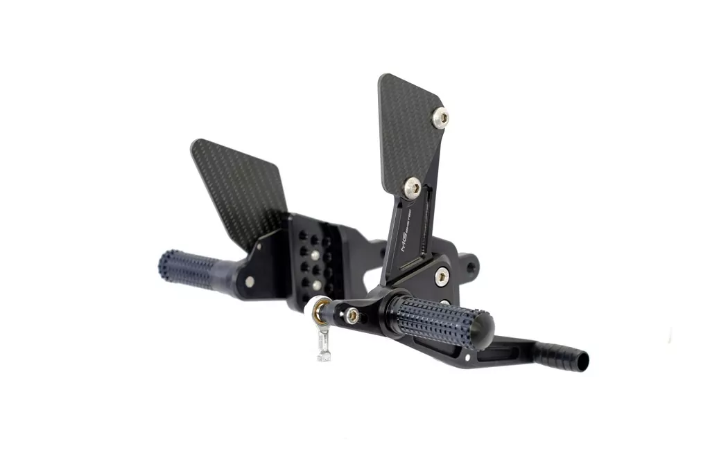 MG Biketec Sportfussrastenanlage / Rastenanlage / Fußrastenanlage mit ABE, gültig in D - A - CH für Suzuki GSX-R 600 ab 2011-2015