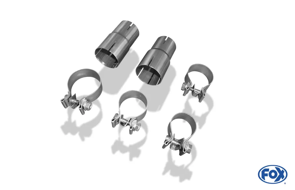 Mercedes GLA - X156  Endschalldämpfer quer Ausgang rechts/links - ohne Endrohre mit 90° Bögen für Modelle mit original Endrohrblenden