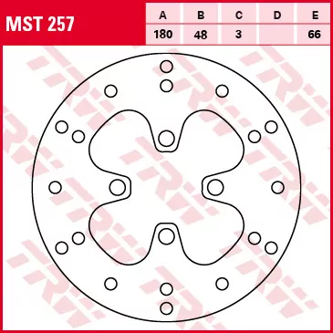 Bremsscheibe starr MST257