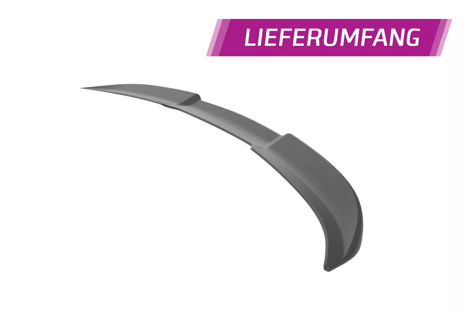 Heckflügel mit ABE für Mercedes-Benz SL 43 / 55 / 63 AMG HF027 Schwarz Strukturiert