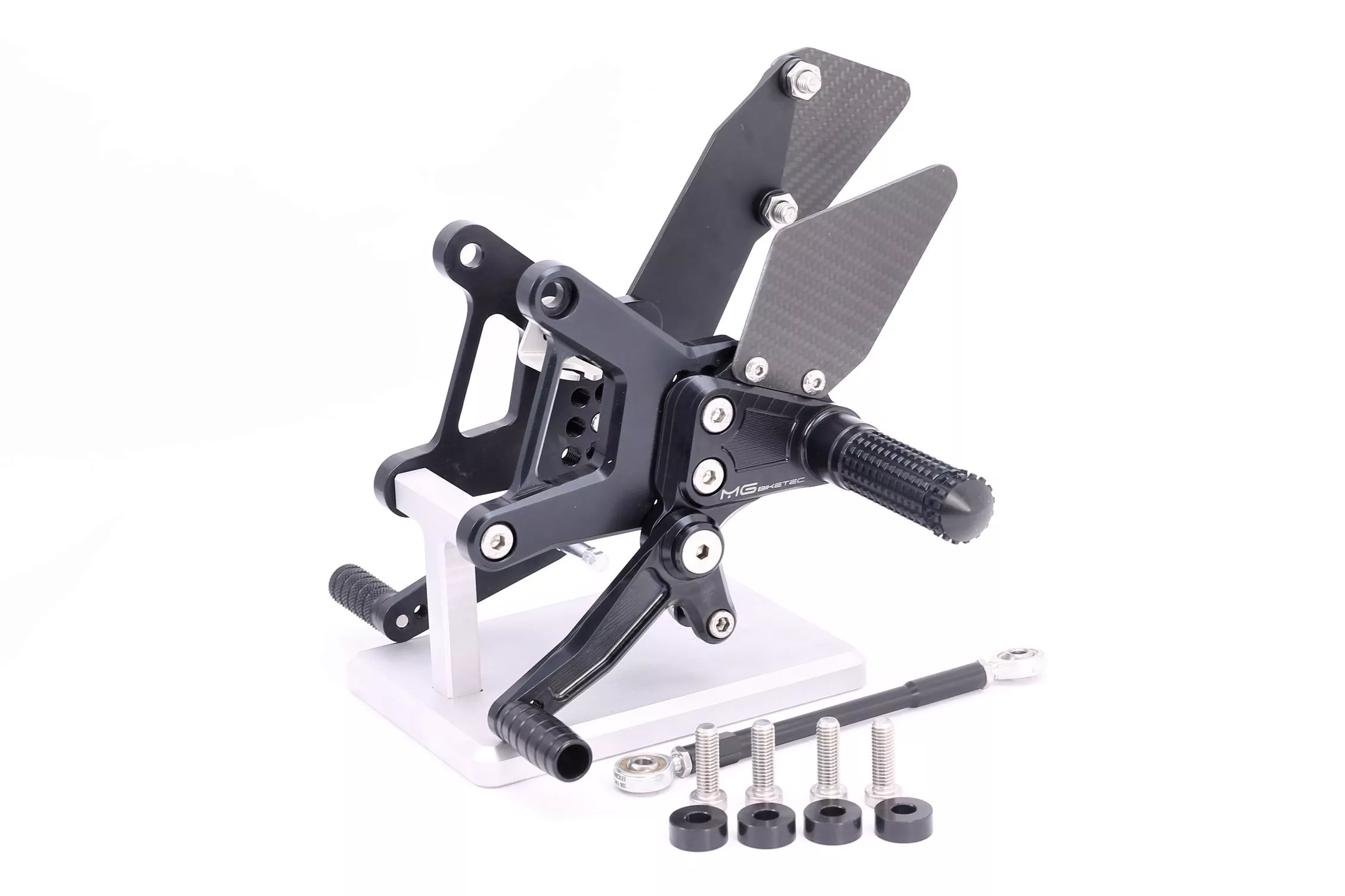 MG Biketec Sportfussrastenanlage / Rastenanlage / Fußrastenanlage mit ABE, gültig in D - A - CH für Kawasaki ZX-6R ab 2007-2008