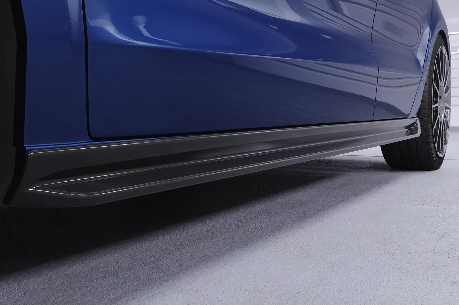 Seitenschweller für Audi A1 (8X) SS524 Schwarz Strukturiert