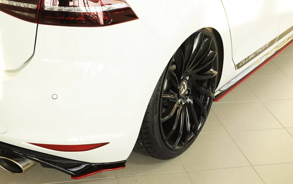 Rieger Heckschürzenansatz seitlich links für VW Golf 7 GTD | 5-tür. 06.13-12.16 (bis Facelift) nur für Rieger Heckeinsatz