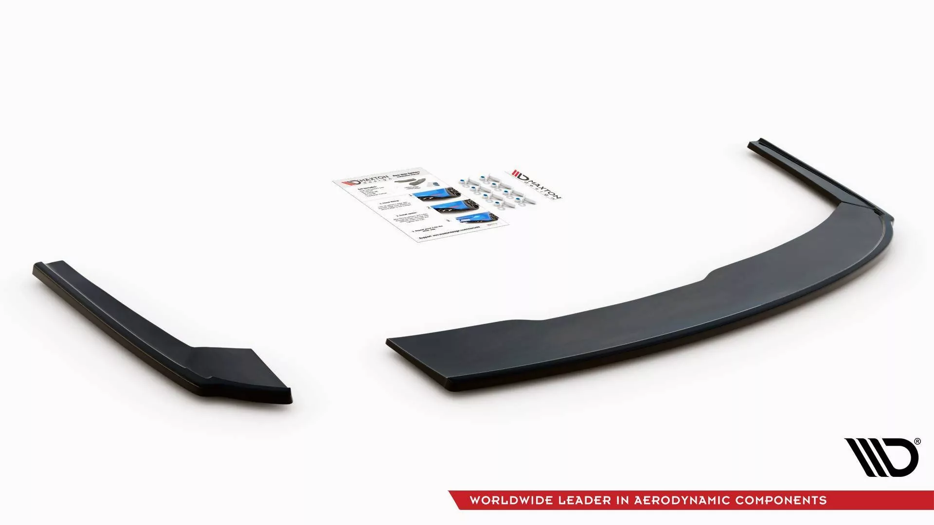 Heck Ansatz Flaps Diffusor V.2 Für Audi A4 S-Line B9 Schwarz Hochglanz