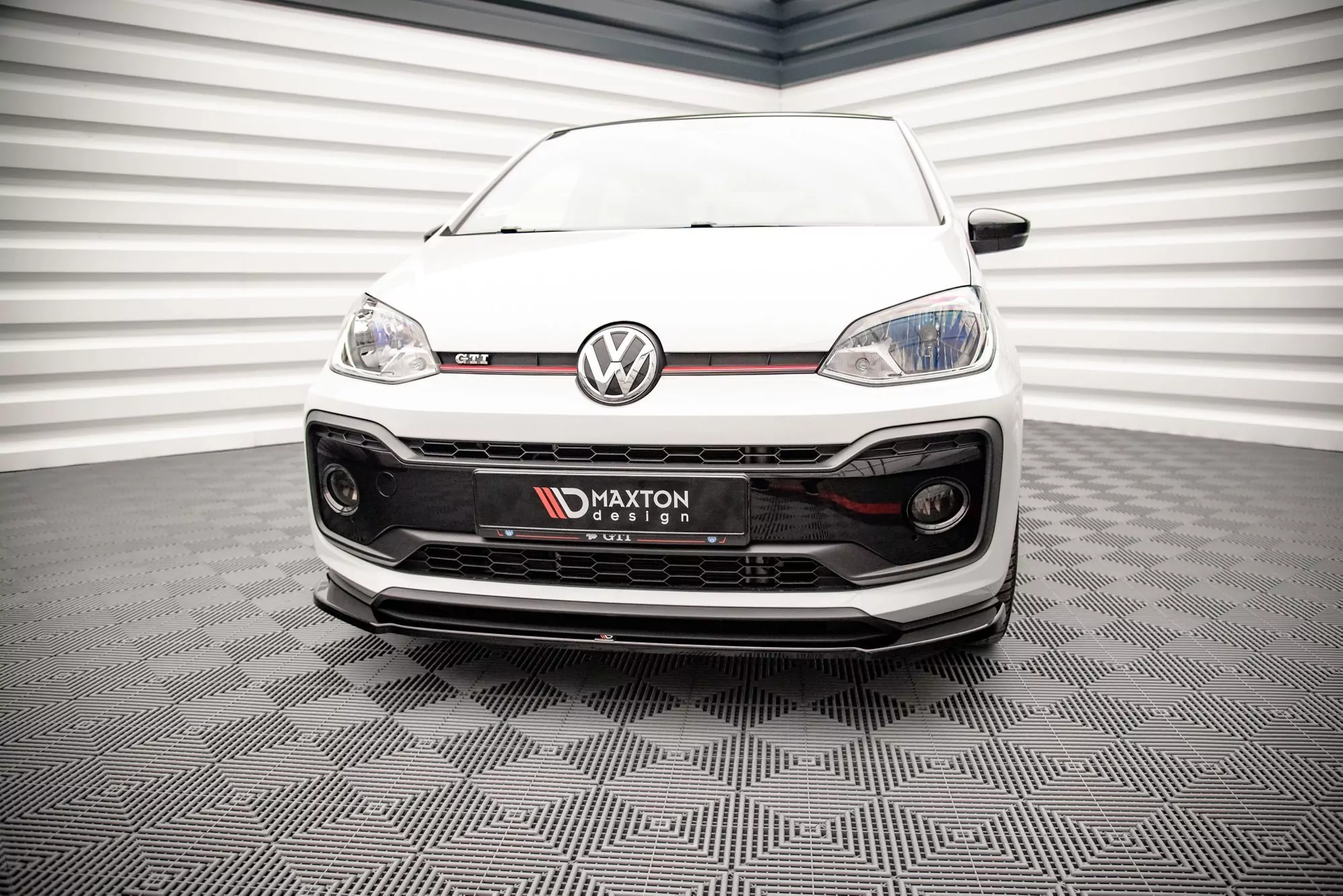 Front Ansatz Für Volkswagen Up GTI Schwarz Hochglanz