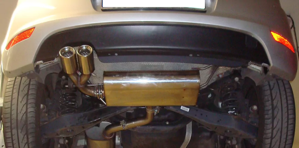 VW Golf VI  Endschalldämpfer einseitig - 2x80 Typ 13