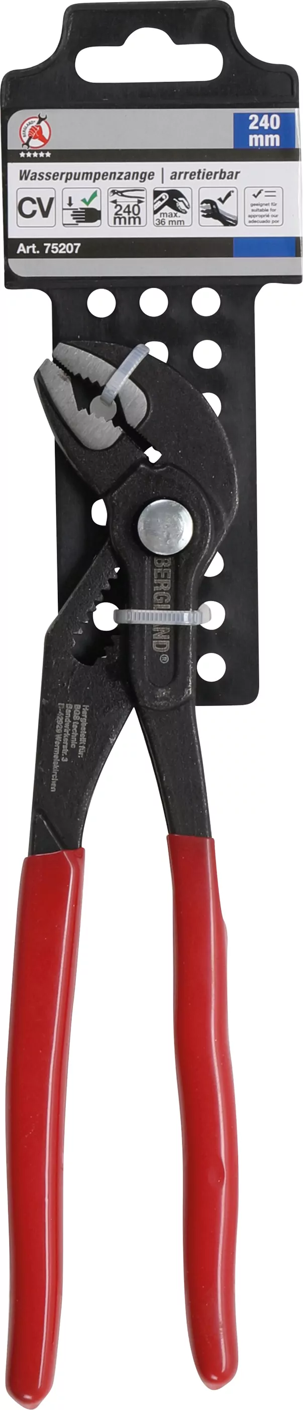 Wasserpumpenzange | arretierbar | 240 mm