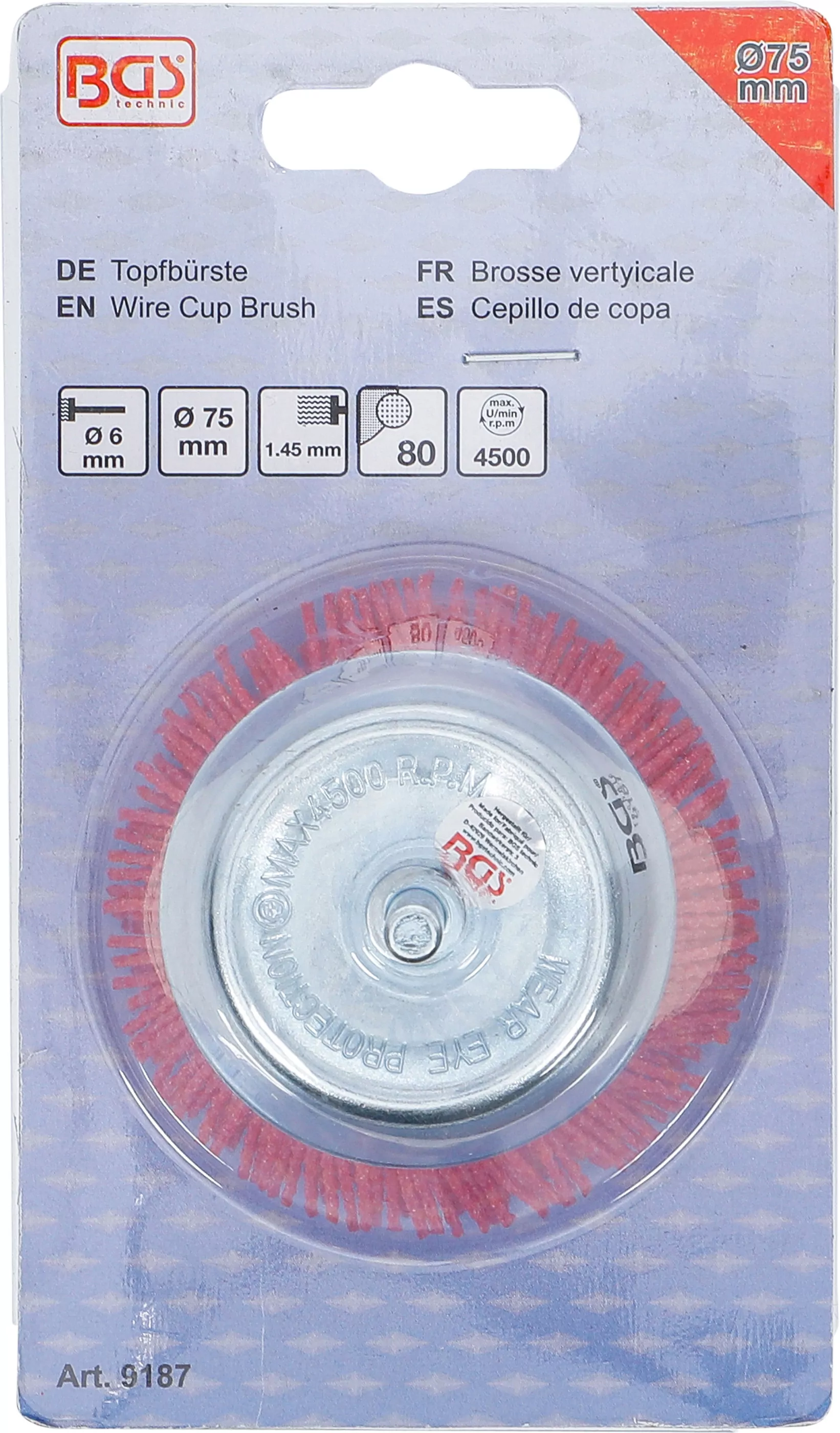 Topfbürste | Ø 75 mm | Nylon