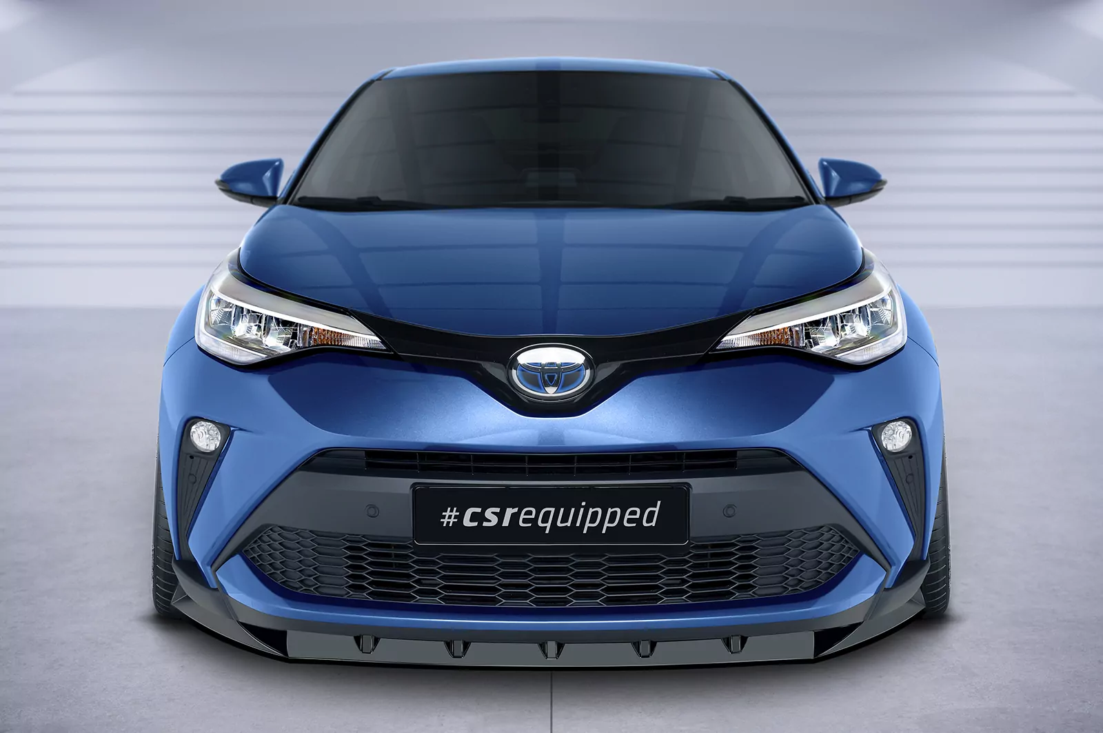 Cup-Spoilerlippe mit ABE für Toyota C-HR CSL634 Schwarz Strukturiert