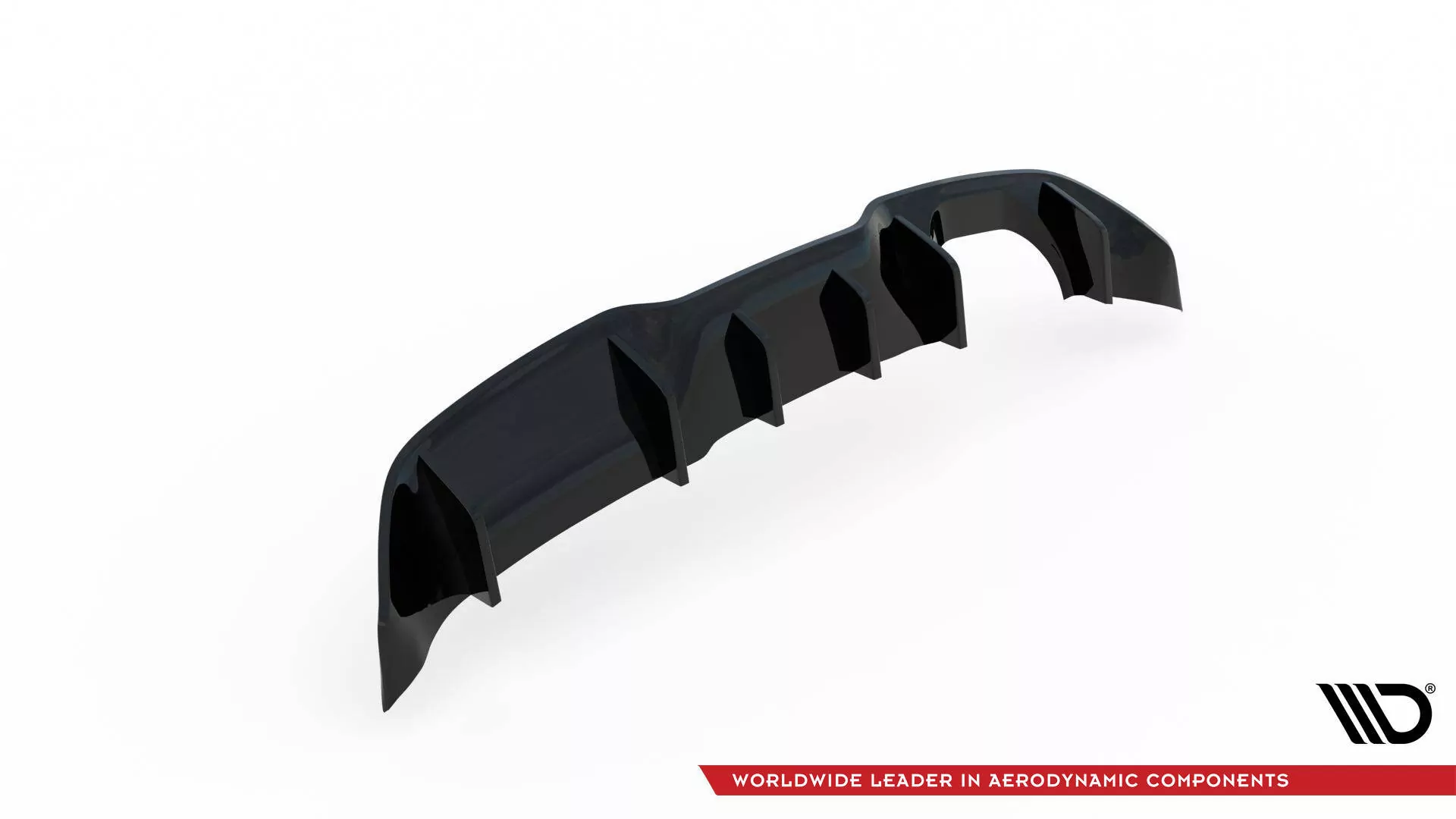 Diffusor Heck Ansatz Für Ford Fiesta ST (5-TĂĽrige Version) Mk7 Facelift Schwarz Hochglanz