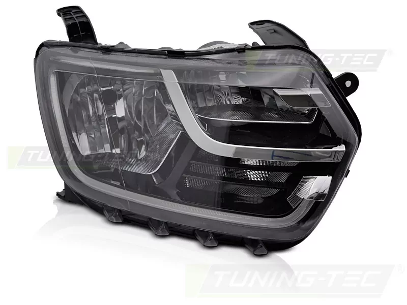 Headlight Black Right Side Tyc Fits  Dacia Duster Ii 17-21
