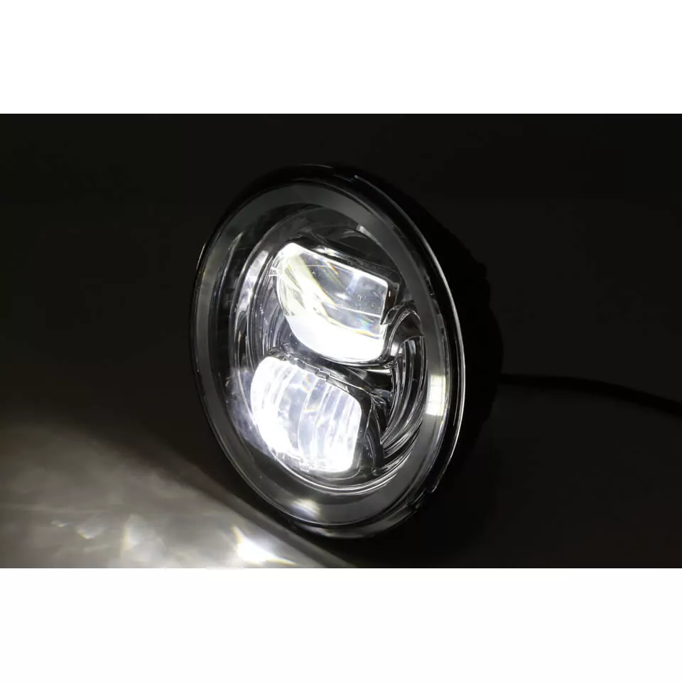 HIGHSIDER LED Hauptscheinwerfereinsatz TYP 7 mit Standlichtring, rund, 5 3/4 Zoll E-geprüft