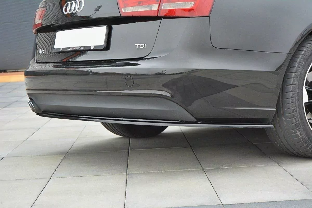 Heck Ansatz Flaps Diffusor Passend Für Diffusor Passend Für Audi A6 C7 Avant Schwarz Hochglanz Schwarz Hochglanz