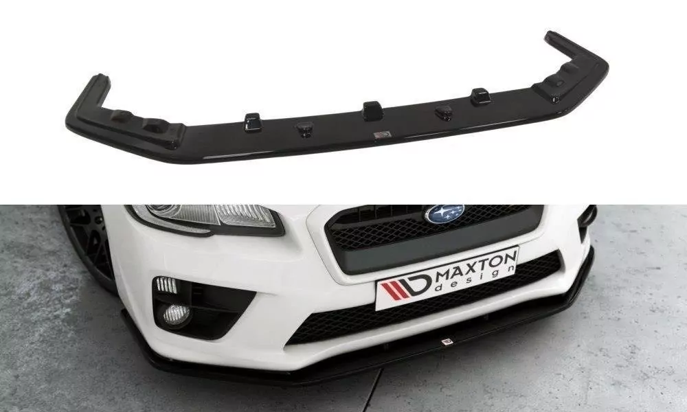 Front Ansatz Passend Für V.2 Passend Für SUBARU WRX STI Schwarz Hochglanz Schwarz Hochglanz