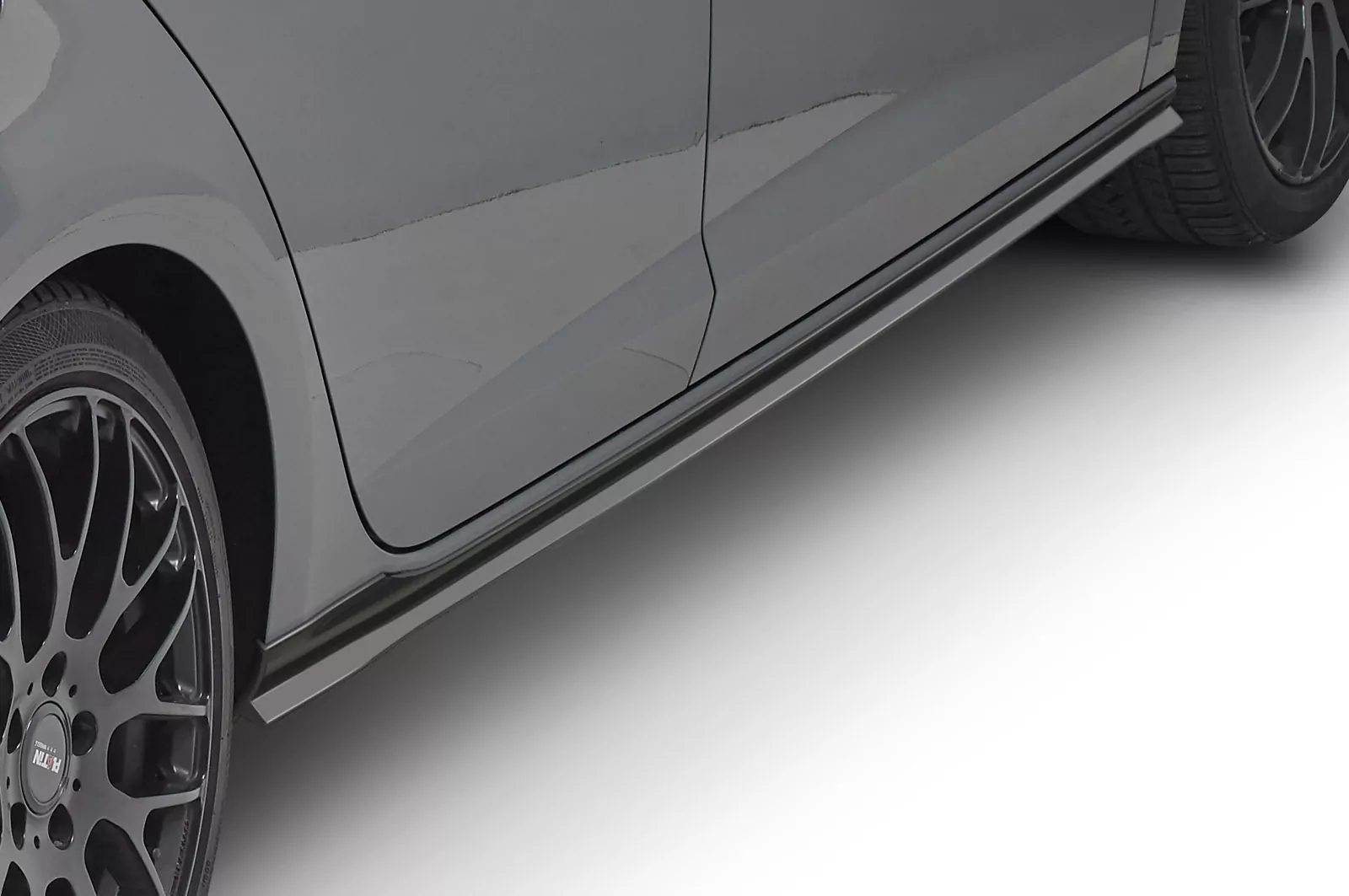 Seitenschweller für Seat Leon 3 (5F) ST / 5-Türer Lackierfreundlich (schwarz matt)