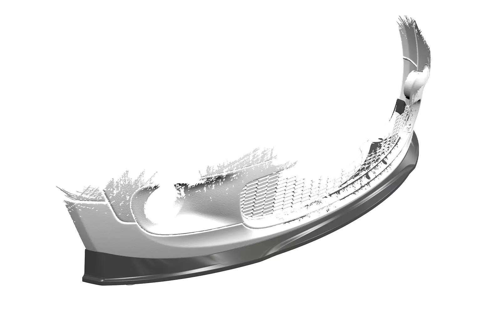 Cup-Spoilerlippe mit ABE für Mini Cooper S R56 CSL512 Schwarz Strukturiert