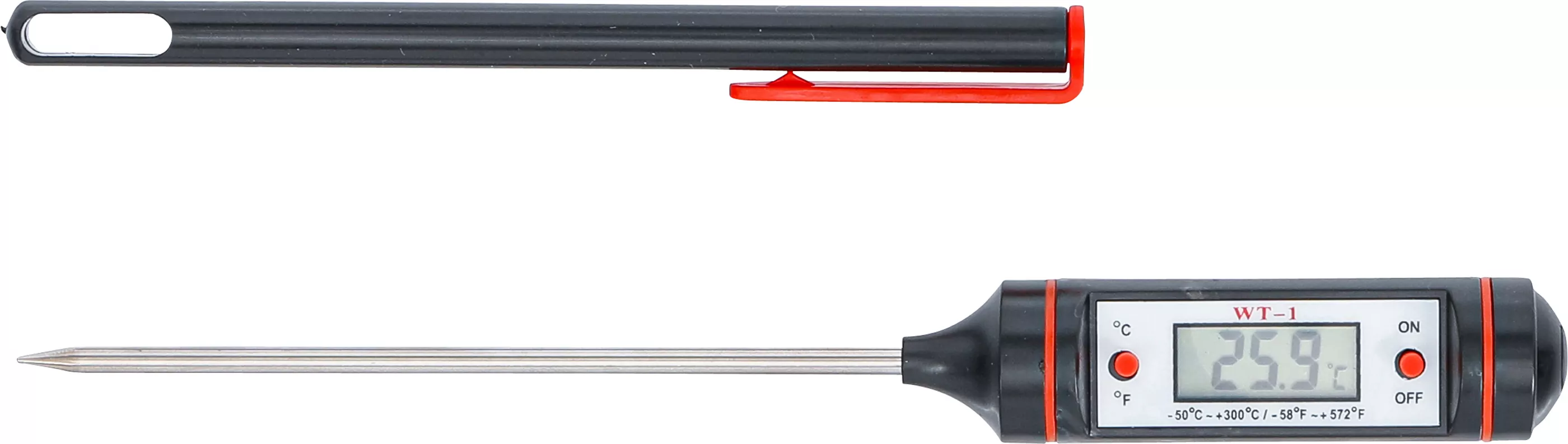 Digital-Thermometer mit Edelstahl-Messsonde