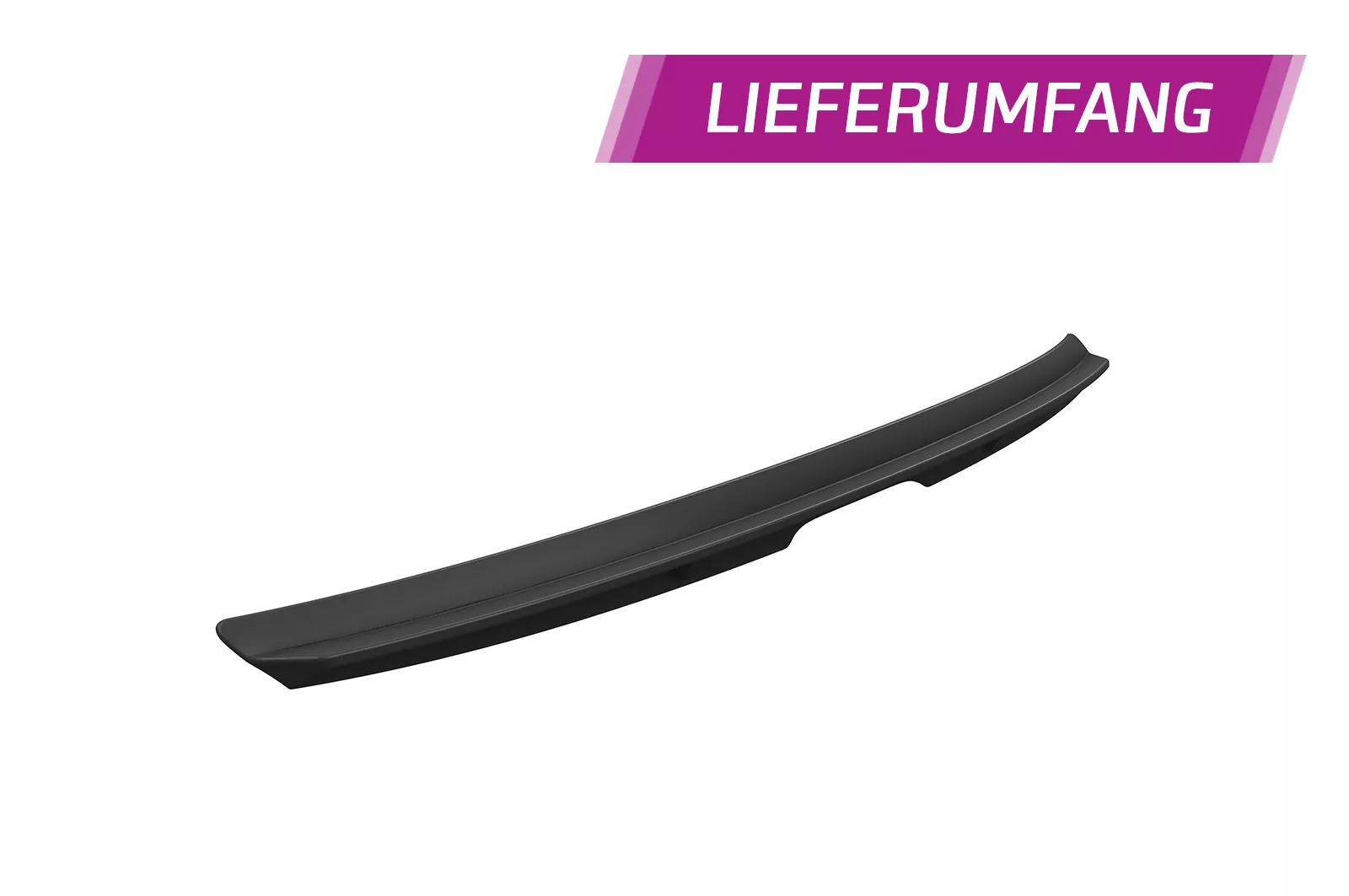 Heckflügel mit ABE für Audi Q7 / SQ7 (4M) HF995 Schwarz Strukturiert