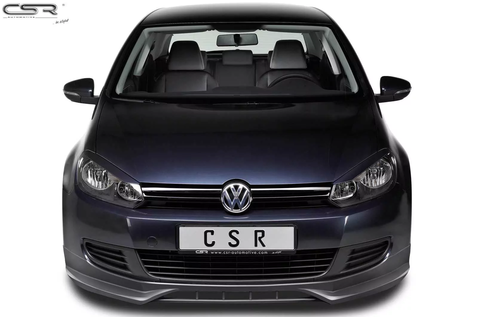 Scheinwerferblenden für VW Golf 6 Glossy (schwarz hochglanz)