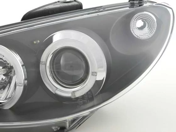 Scheinwerfer Set Peugeot 206 Bj. 98-03 schwarz