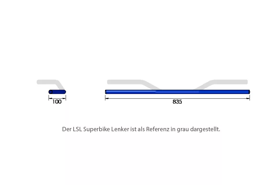 LSL 1 Zoll Alu-Lenker Drag Bar mit Langloch mit ABE