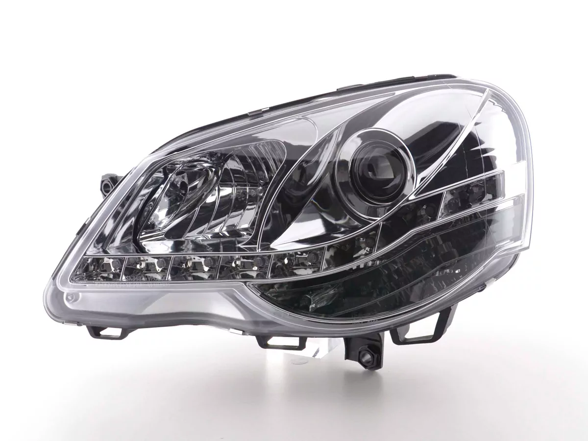 Scheinwerfer Set Daylight LED Tagfahrlicht VW Polo 4 9N3 chrom