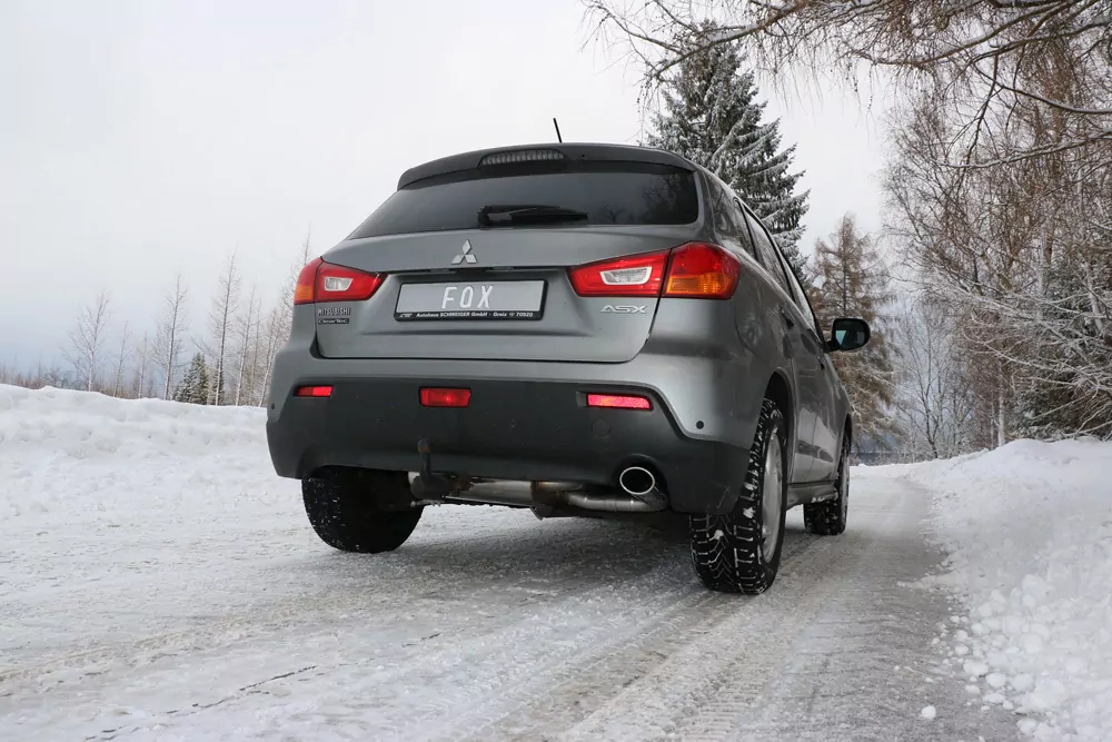 Mitsubishi ASX Frontantrieb - Typ GAO  Endschalldämpfer Ausgang rechts - 129x106 Typ 44