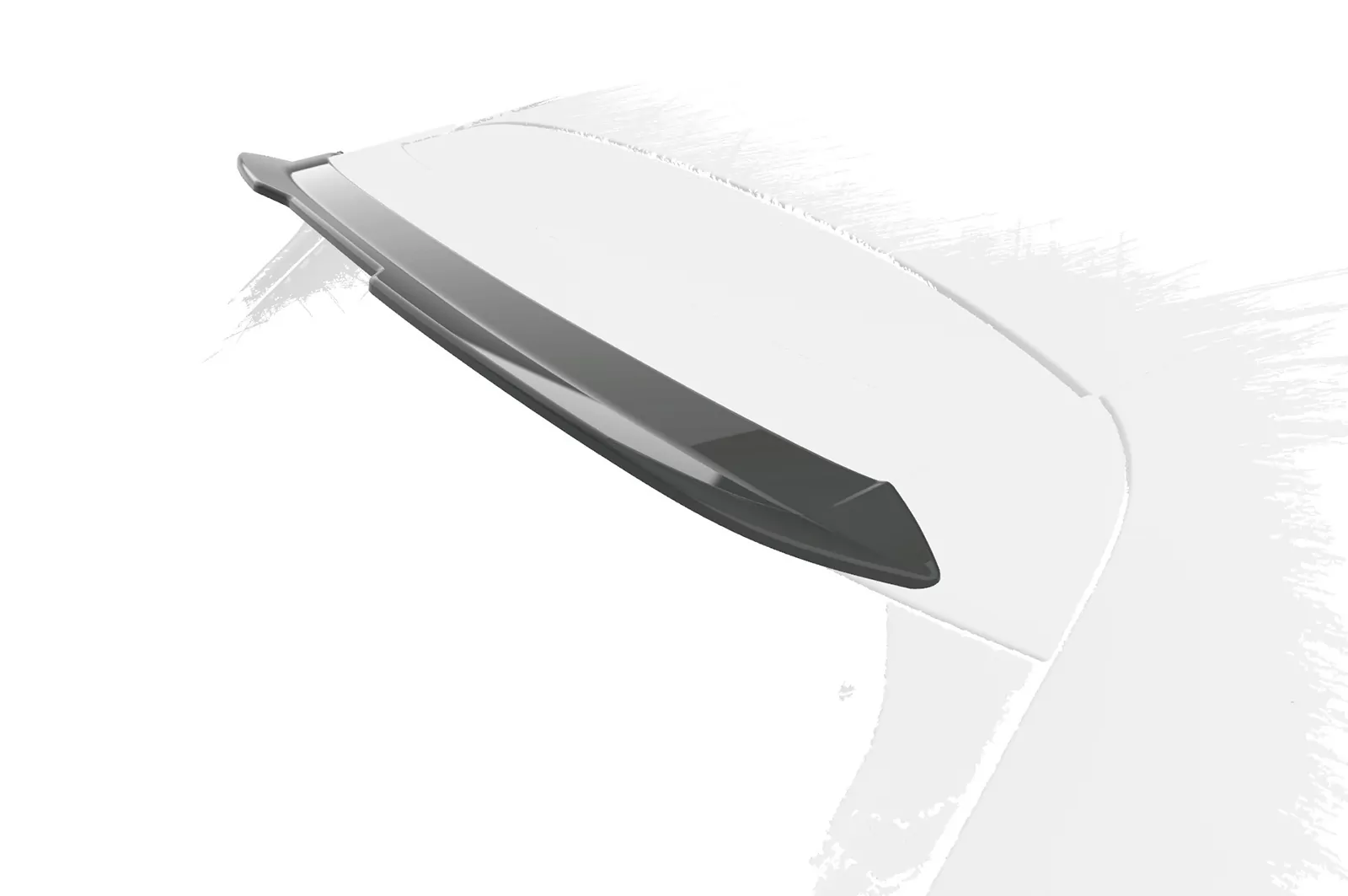 Heckflügel mit ABE für Seat Leon III (Typ 5F) Cupra HF851 Schwarz Strukturiert