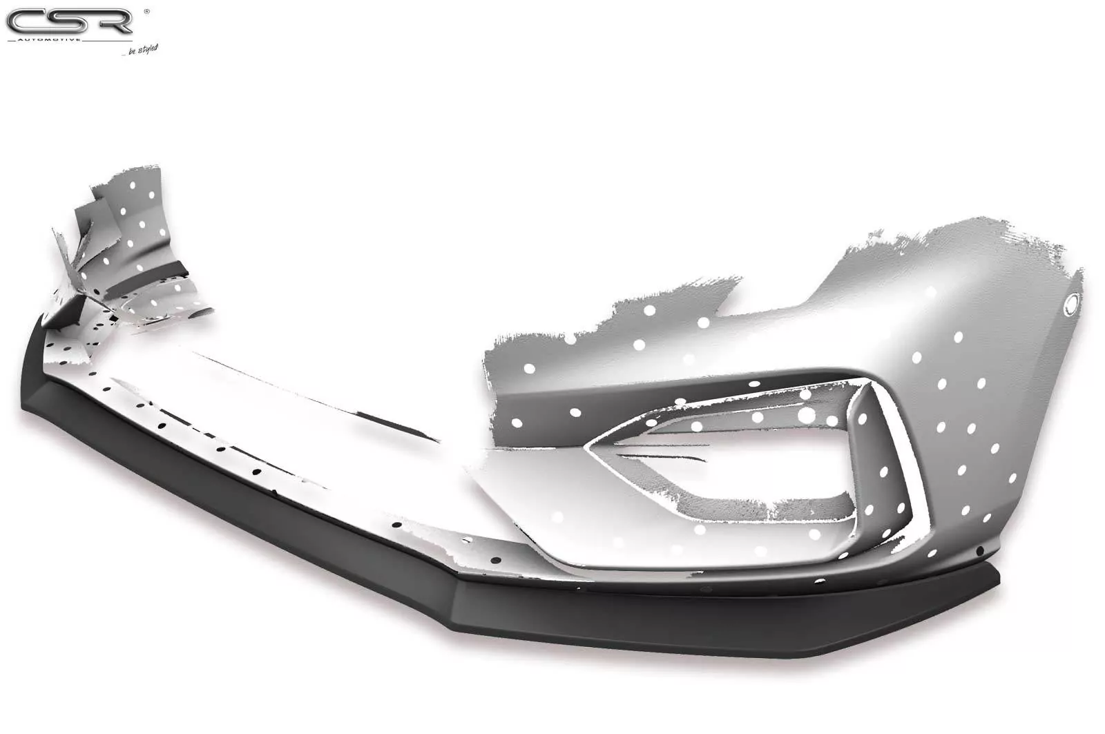 Cup-Spoilerlippe mit ABE für Ford Focus MK4 ST / ST-Line CSL406-M Carbon Look (matt)