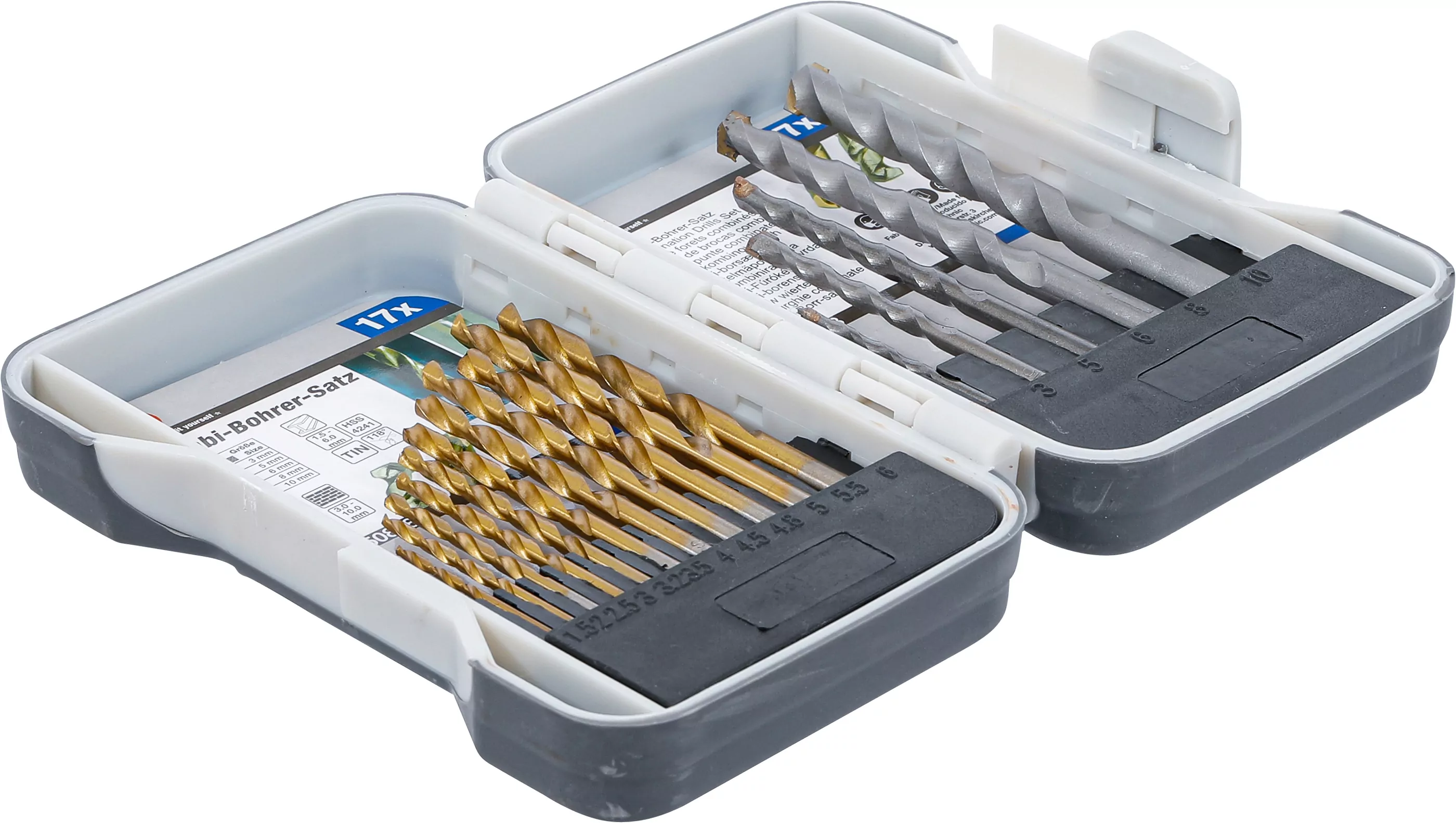 Kombi-Bohrer-Satz | 1,5 - 10 mm | 17-tlg.