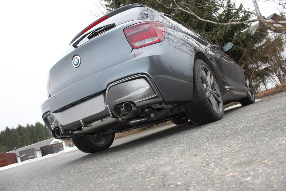 BMW F20/F21 - M135i - Rieger  Endschalldämpfer quer Ausgang rechts/links - 2x80 Typ 14 rechts/links