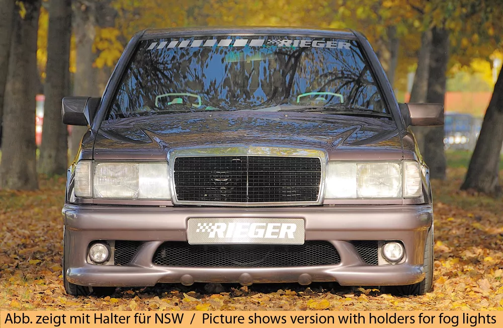 Rieger Spoilerstoßstange für Mercedes 190 (W201) - Lim.   carbon optik