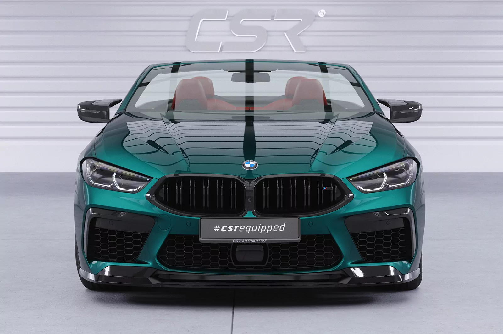 Cup-Spoilerlippe mit ABE für BMW M8 Competition (G14/G15/G16) CSL508 Schwarz Strukturiert