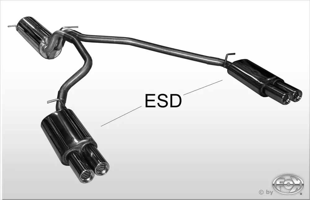 Range Rover II Typ LP  Endschalldämpfer rechts/links  - 2x80 Typ 13 rechts/links
