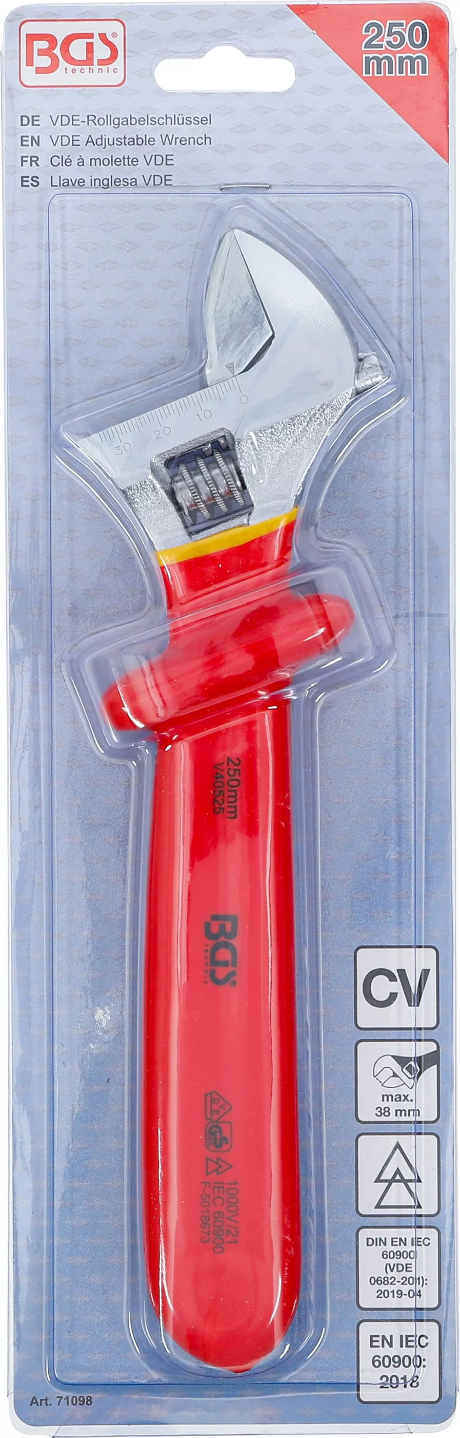 VDE-Rollgabelschlüssel | SW max. 38 mm