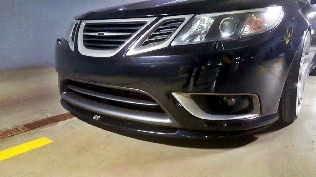 Front Ansatz Passend Für Passend Für SAAB 9-3 TURBO X Schwarz Hochglanz Schwarz Hochglanz