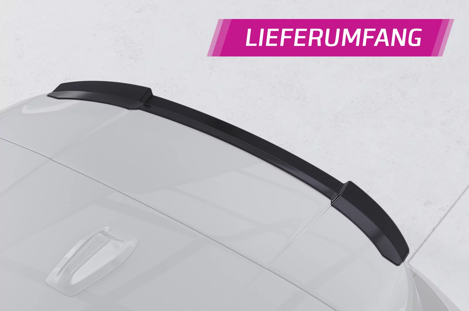 Heckflügel mit ABE für BMW 2er U06 Active Tourer HF939 Schwarz Strukturiert