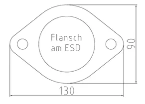 Ford Ranger 2011-08/2015 - 4x4 - Doppelkabine Endschalldämpfer Sidepipe, Ausgang an der rechte Fahrzeugseite hinter dem Hinterrad  - 2x115x85 Typ 38