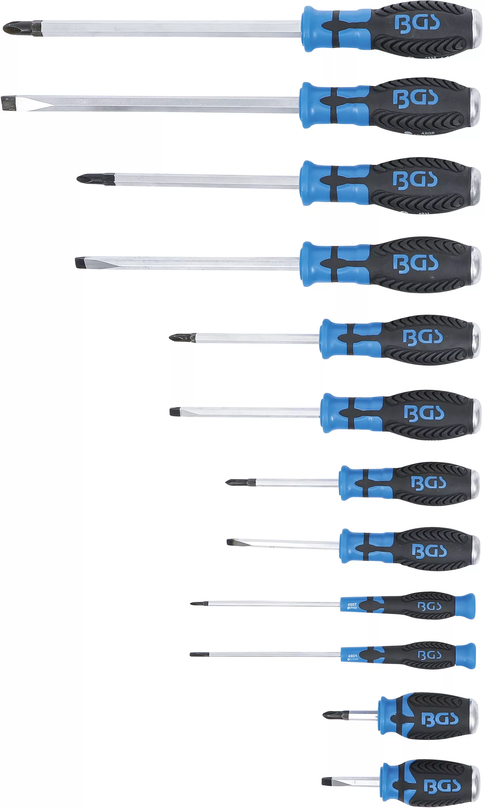 Schraubendreher-Satz | mit 6,3 mm (1/4") Innenvierkant | 12-tlg.