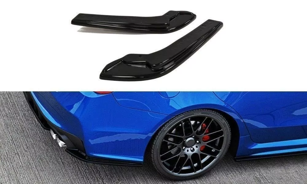 Heck Ansatz Flaps Diffusor Passend Für Diffusor Passend Für SUBARU WRX STI Schwarz Hochglanz Schwarz Hochglanz