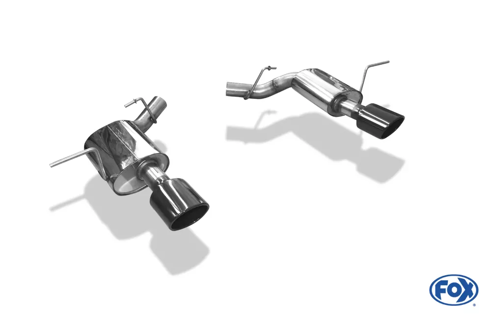 Jeep Grand Cherokee WK II - 6,4l SRT8 bis 2014 Endschalldämpfer rechts/links - 129x106 Typ 44 rechts/links SCHWARZ glänzend emalliert