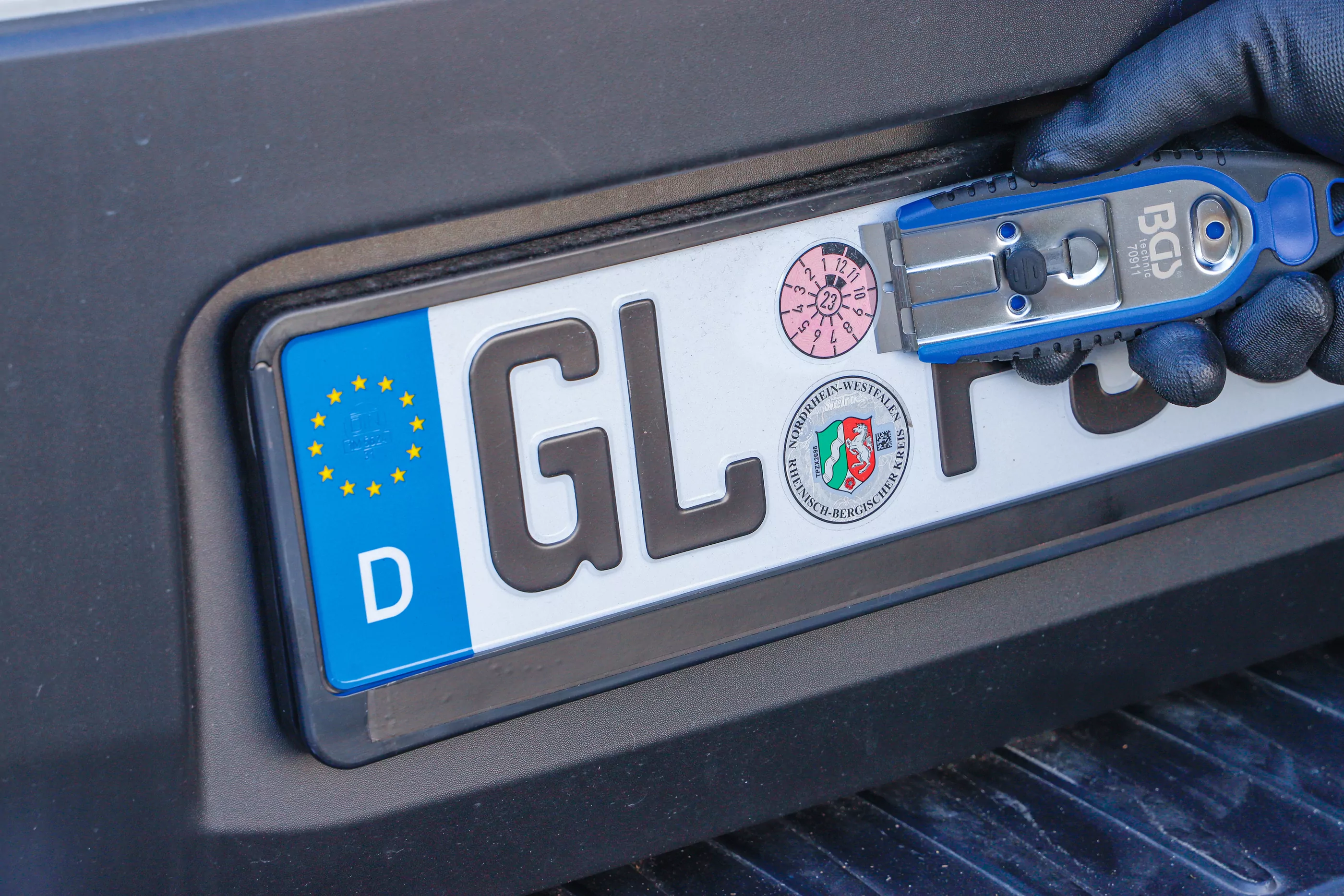 Plakettenschaber | 40 mm | mit 6 Schaberklingen