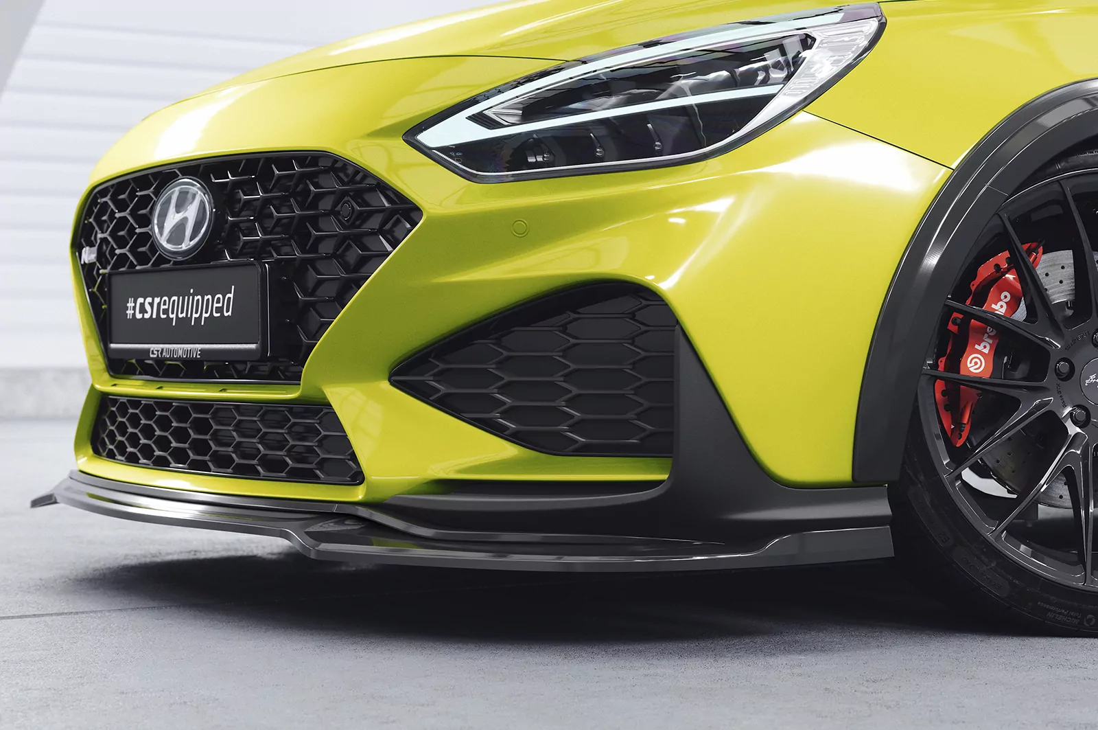 Cup-Spoilerlippe mit ABE für Hyundai I30 (PD) N / N-Line CSL714 Schwarz Strukturiert