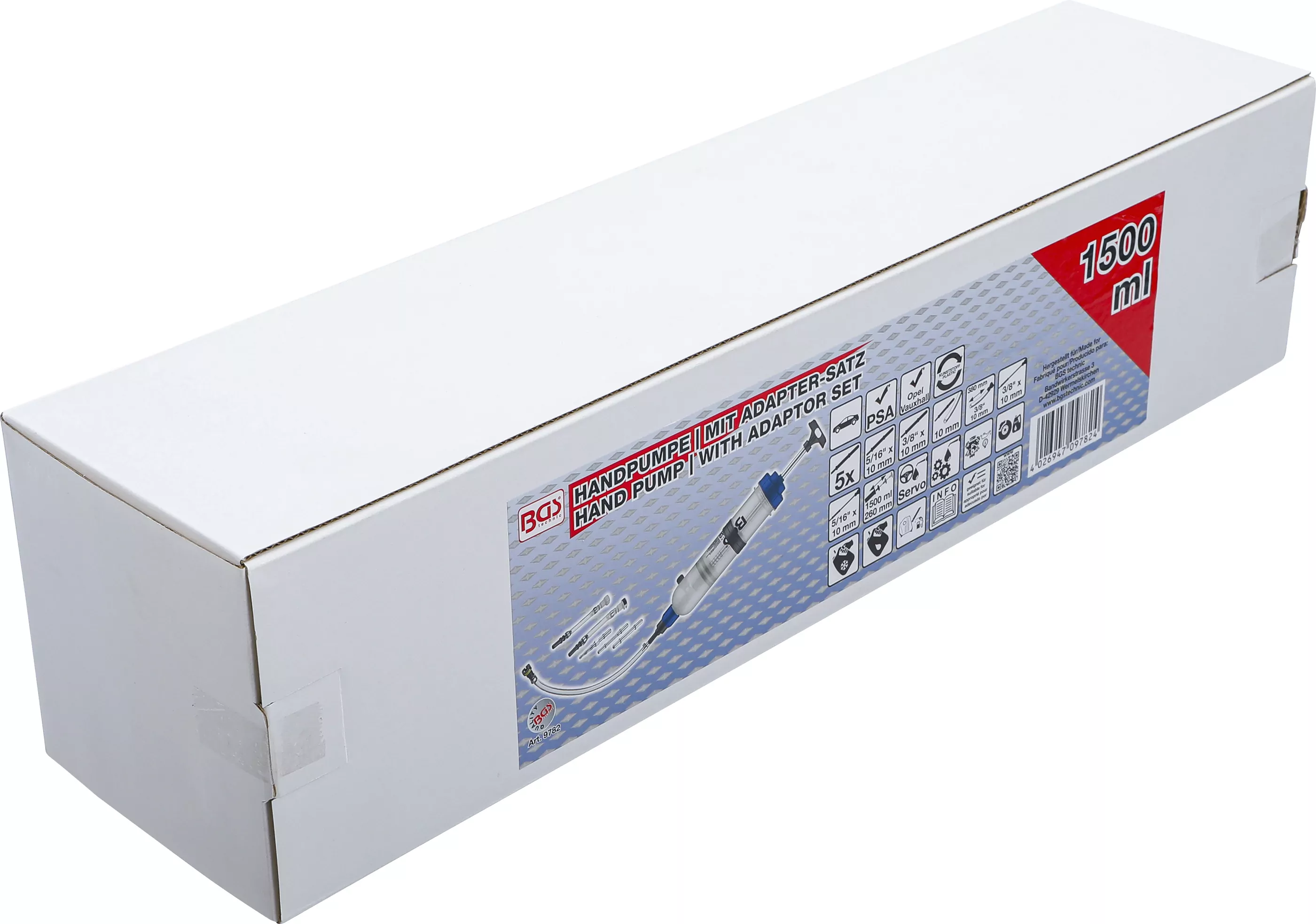 Handpumpe | 1500 ml | mit Adapter-Satz